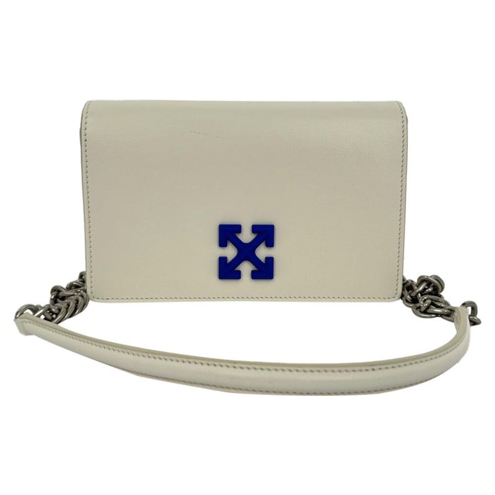 Off-White Jitney 0.5 Shoulder Bag in White Calf Leather